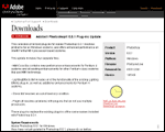 one of the Web pages in the downloads section of the Adobe Web site
